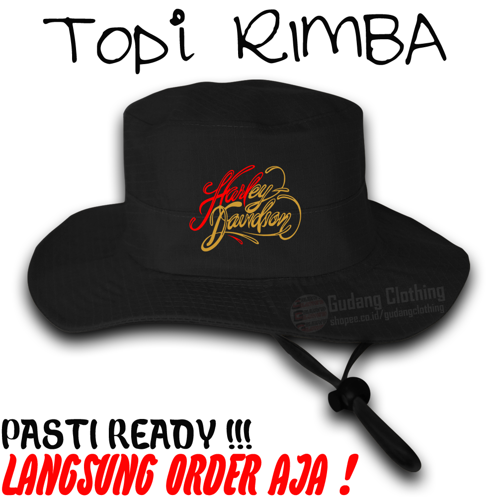 Topi Rimba Harley Davidson Topi Rimba Bucket Rimba Harley Davidson Topi Bucket Harley Davidson Topi 