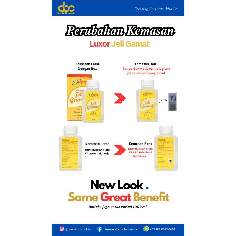 luxor jeli gamat 350ml original