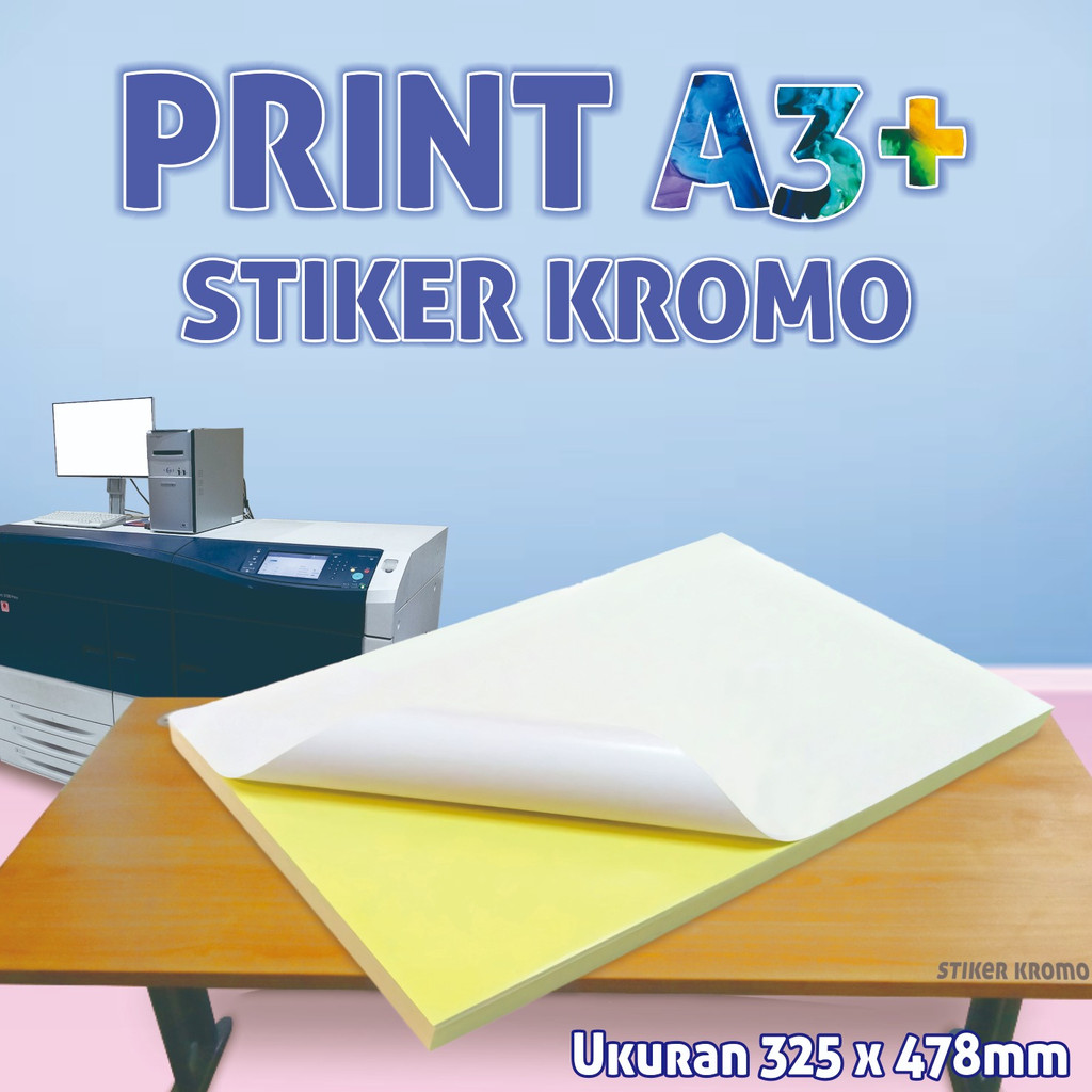 

CETAK STIKER A3+ CETAK STIKER LABEL CETAK STIKER CHROMO MURAH MERIAH BISA DICUUTING JUGA!!!!