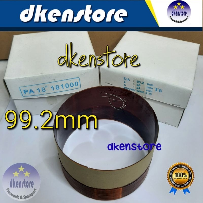 Spool Speaker DM 99.2 mm 99,2mm untuk PA 18100 181000