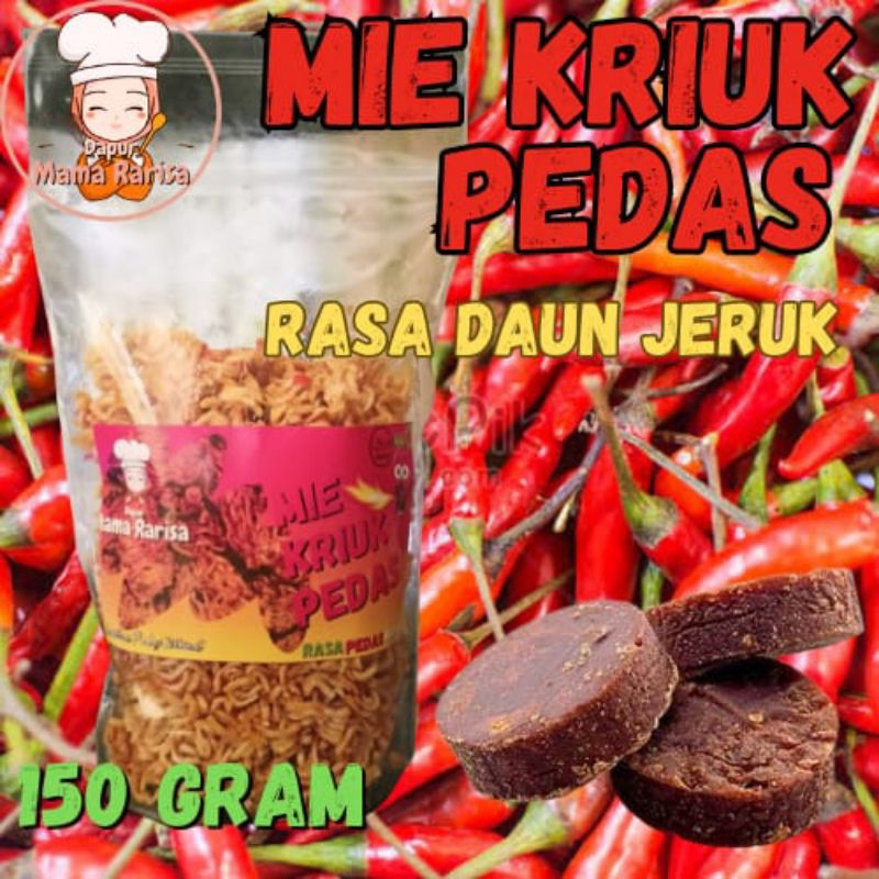 

Mie Kriuk Rasa Daun Jeruk 150 mg | Mie Kriuk | Mie Kriuk Pedas | Camilan Pedas | Mie Pedas|