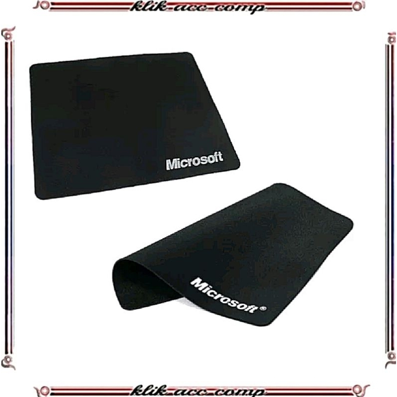 Mouse pad logo microsoft dan logitech