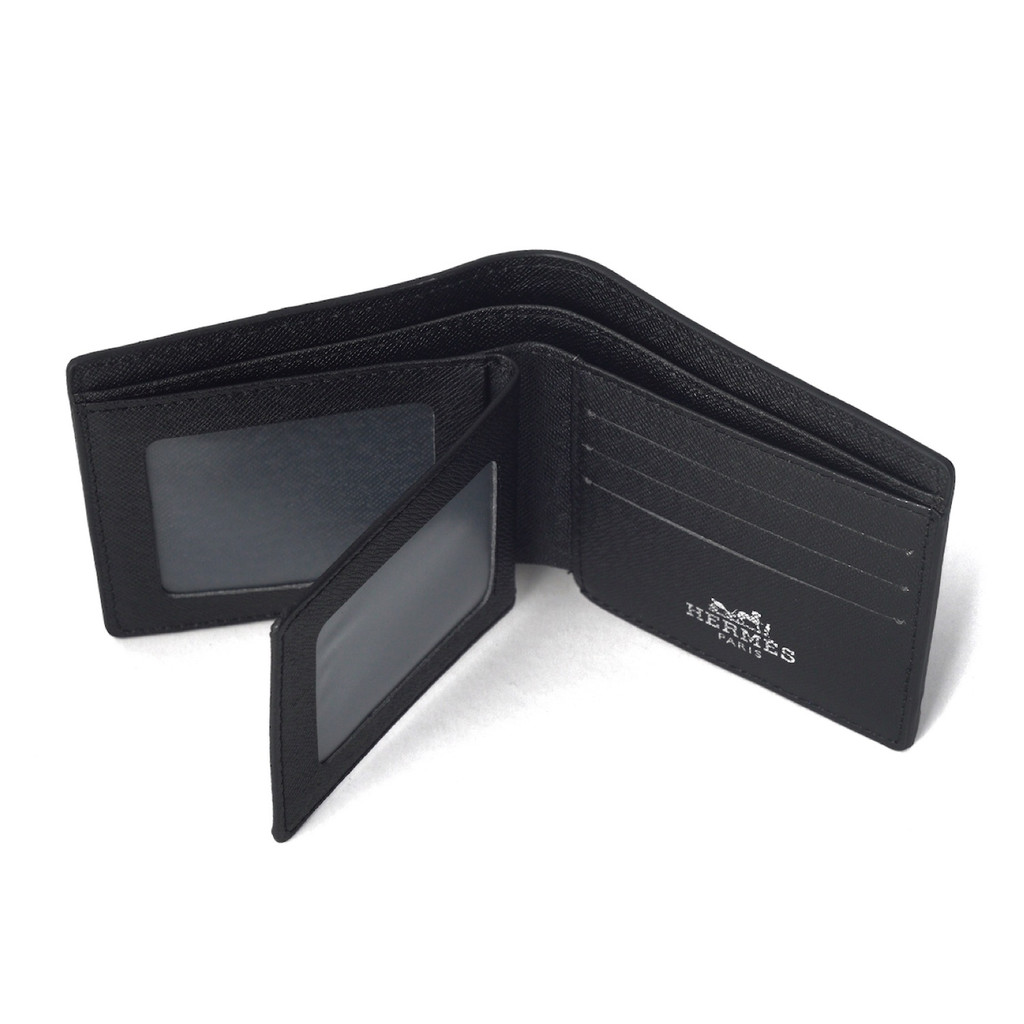 TOKOKOE - Dompet Pria Bahan Kulit Premium Import - H Togo Leather Black