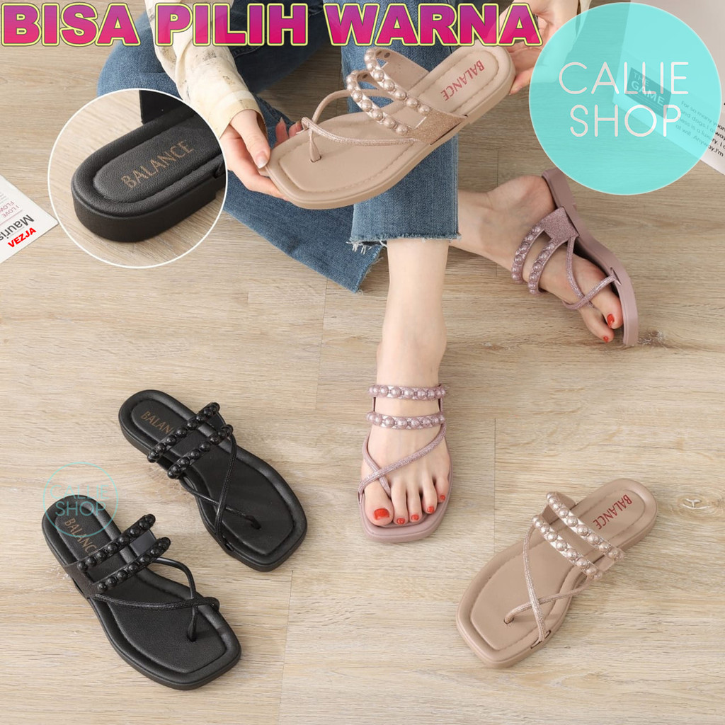 Sandal Wanita Tali Glitter Cantik Balance 2302-2 TLBLT