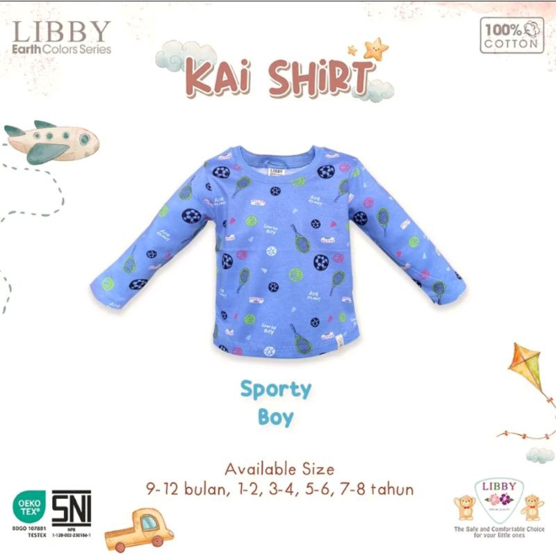 Libby KAI SHIRT PANJANG / KAOS OBLONG LIBBY KAI LENGAN PANJANG