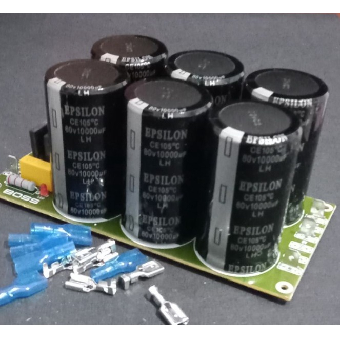 Kit PSU 6 Elco Epsilon 10000uF 80V Original Plus Skun PCB