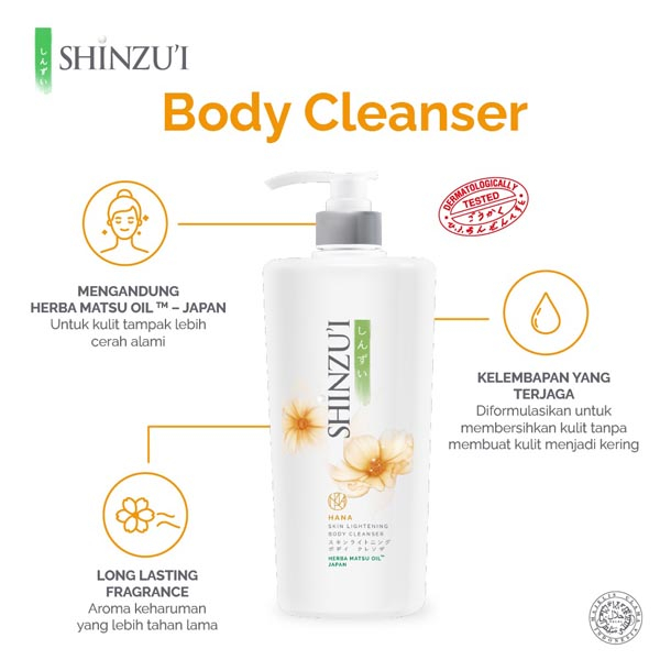 SHINZUI Body Cleanser PUMP 480ml Murah / Shinzui Body Wash Pump 480 Ml_Cerianti