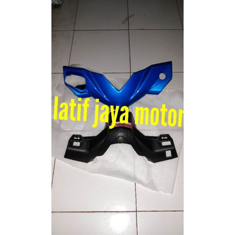 cover body batok depan Honda beat karbu biru muda
