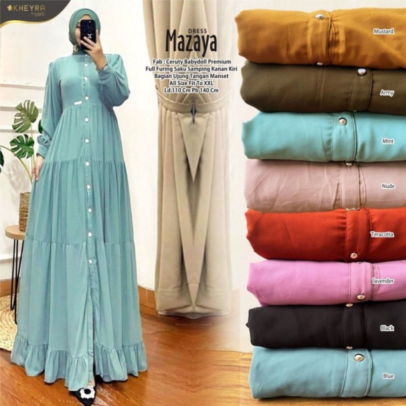 Hijabbstory Mazaya Mandalika Mumtaza Gamis Wolfis Busui Ori Umroh Rhn Dna solo KYR