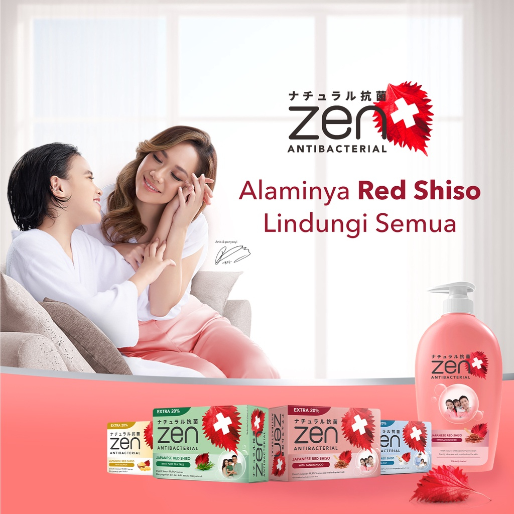 ZEN Antibacterial Body Soap 75gr Sabun Mandi Batang Zen Anti Bakteri By Shinzui Murah