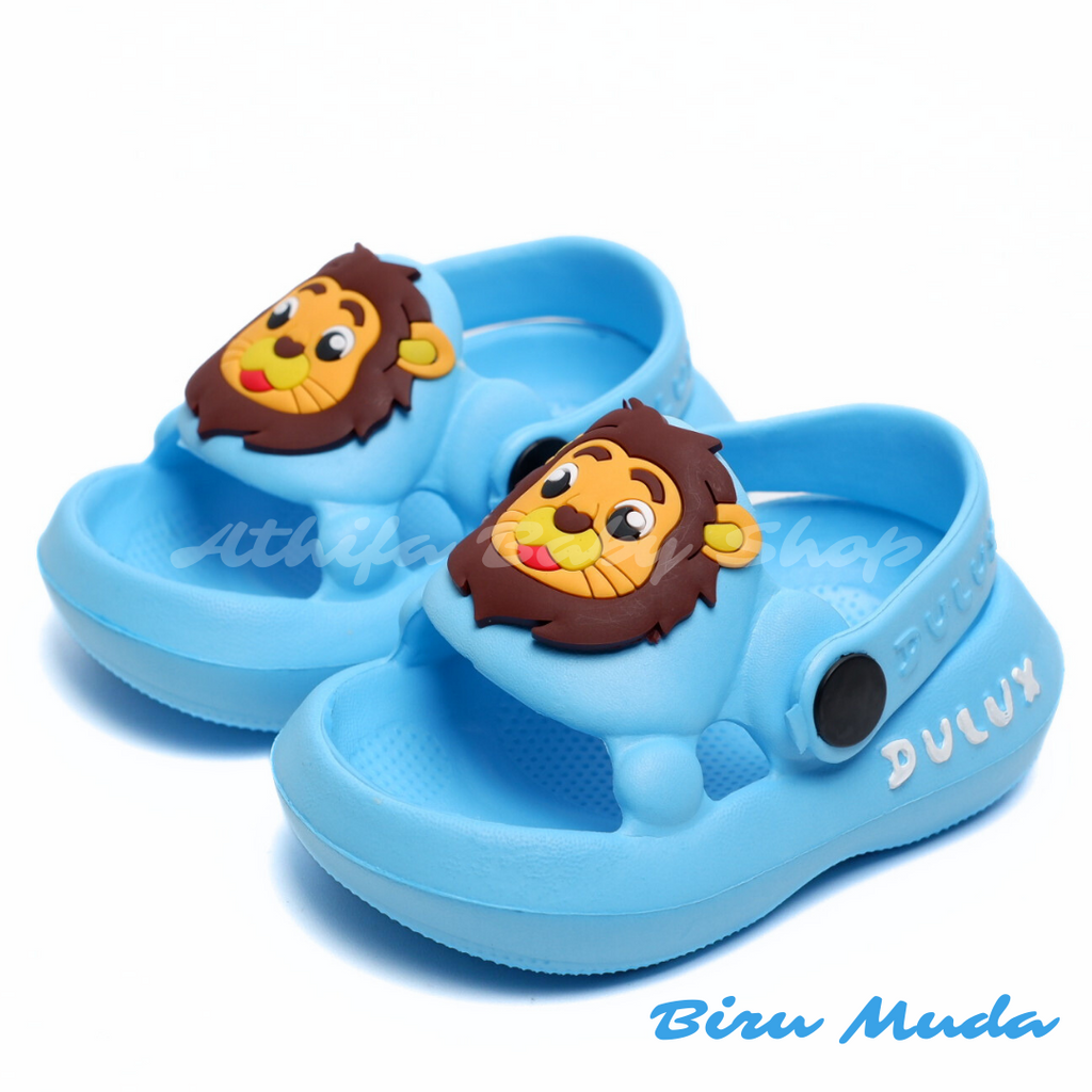 Sepatu Sandal Anak Laki Bayi Balita Usia 6 7 8 9 10 11 Bulan 1 2 3 Tahun Sendal Gunung Karakter Lion Baby Lelaki Cowok Spon Prewalker Phylon Ringan -372E-