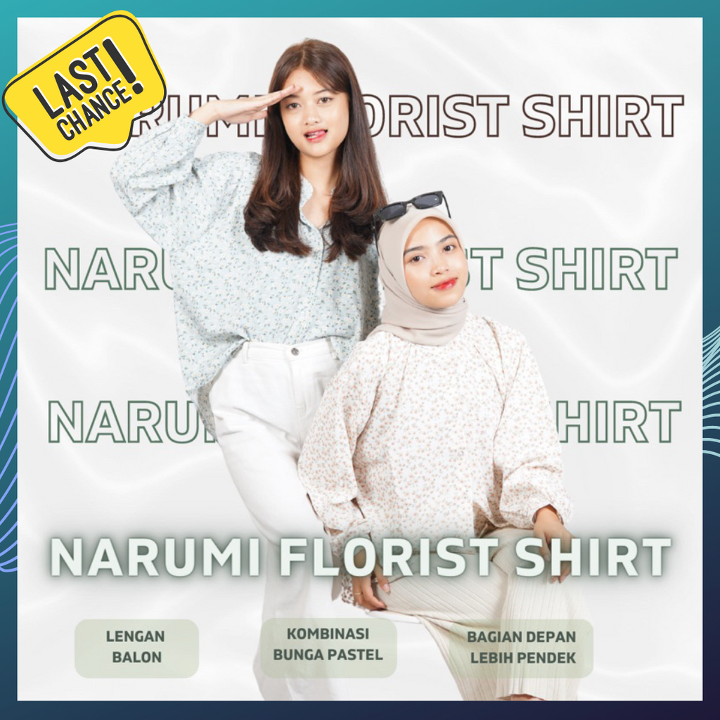 Arumi Narumi shirt Florsit Pattern by idellstore • Kemeja Bunga Ala korea