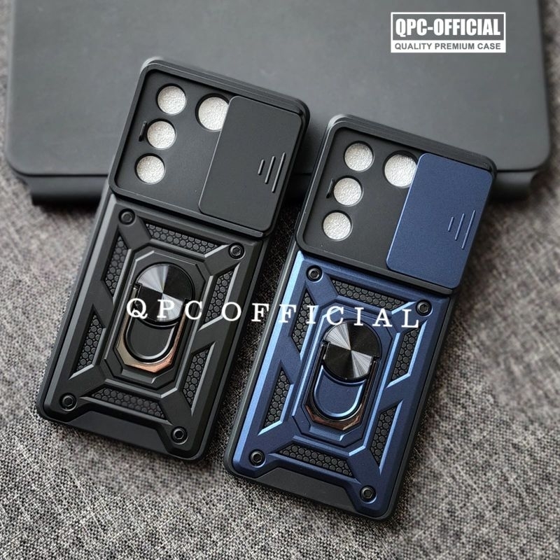 TERBARU Vivo V27 5G Case ARMOR SLIDE PROTECT KAMERA Case Robot Slide Kamera + RingStand Case Vivo
