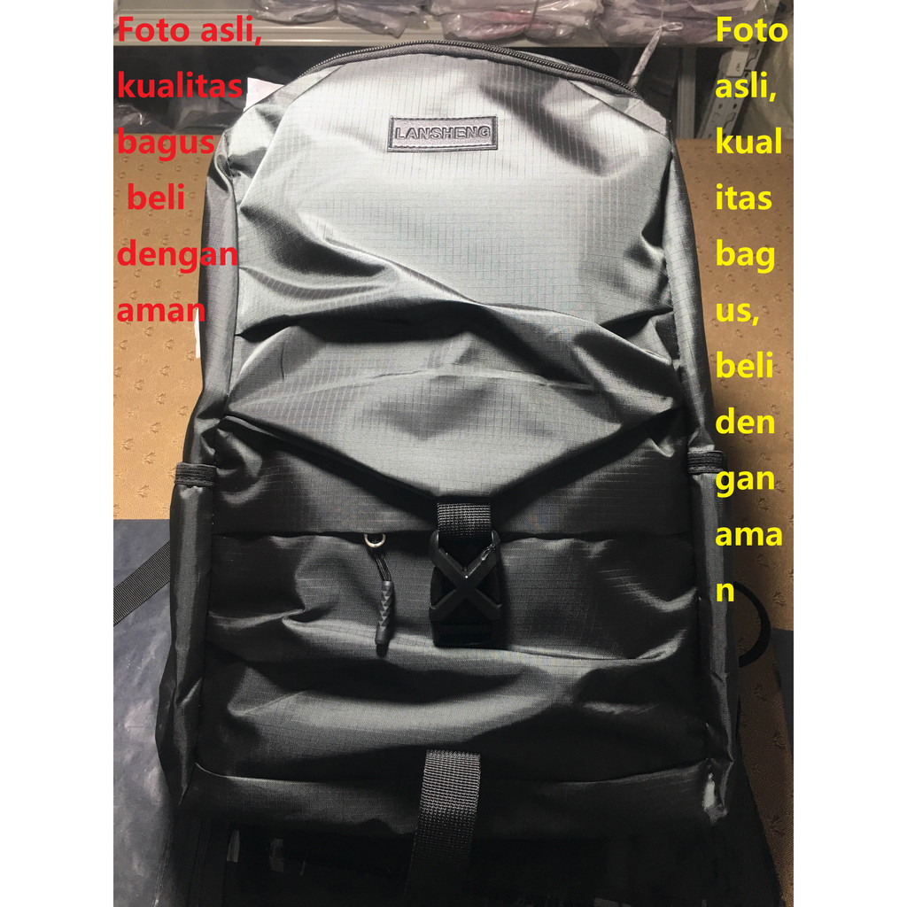 Tas Pria Ransel Laptop 14 15 16 inch bisa masuk Pria besar Ransel big Backpack bag gendong men male Tas Oxford cloth impor tas fashion 1016