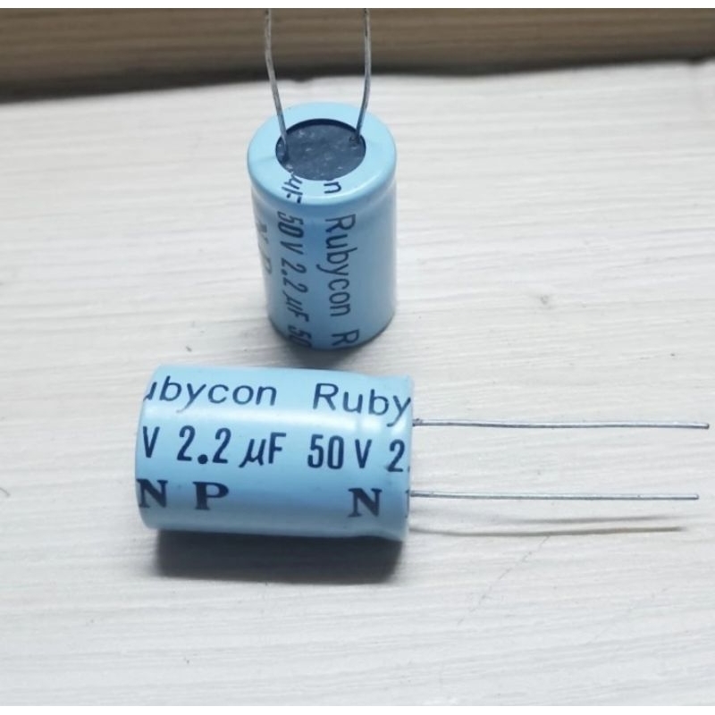 elco 2,2uf 50v rubycon asli