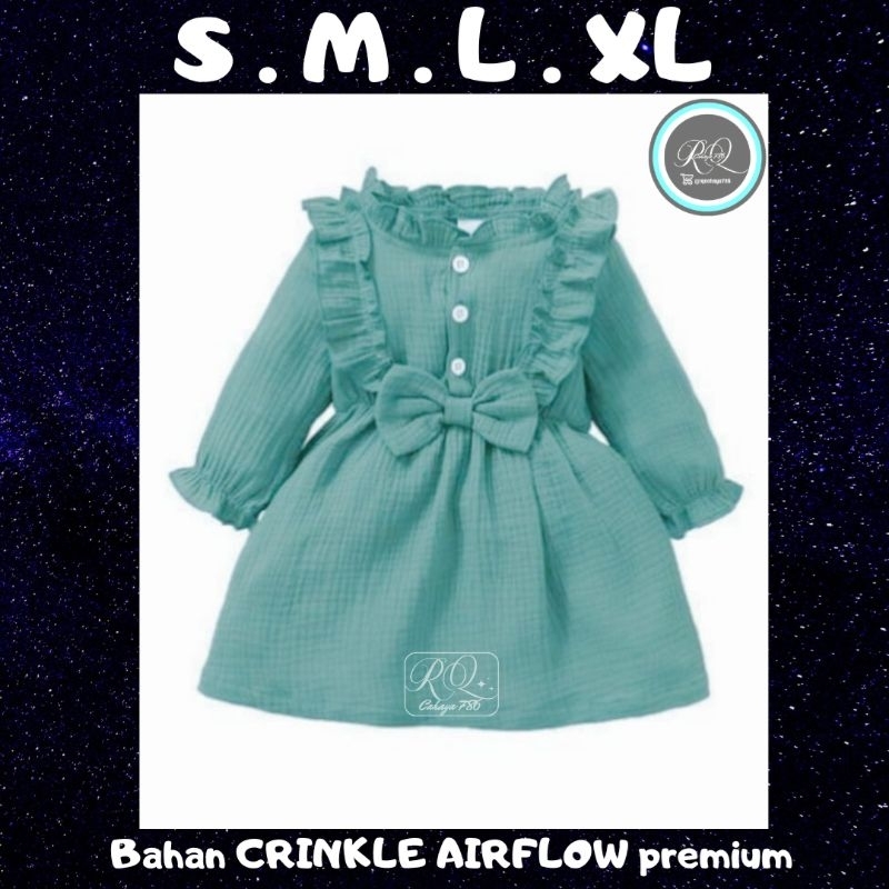 (Gratis Ongkir) Dress anak Perempuan 1 tahun sampai 6 tahun - Dress Terbaru - 100% Original - Blouse tunik - Daster Anak - Dress main Ruffle - Baju Atasan Anak - Baju Murah - Baju Atasan Anak perempuan - Baju cewe model Simple