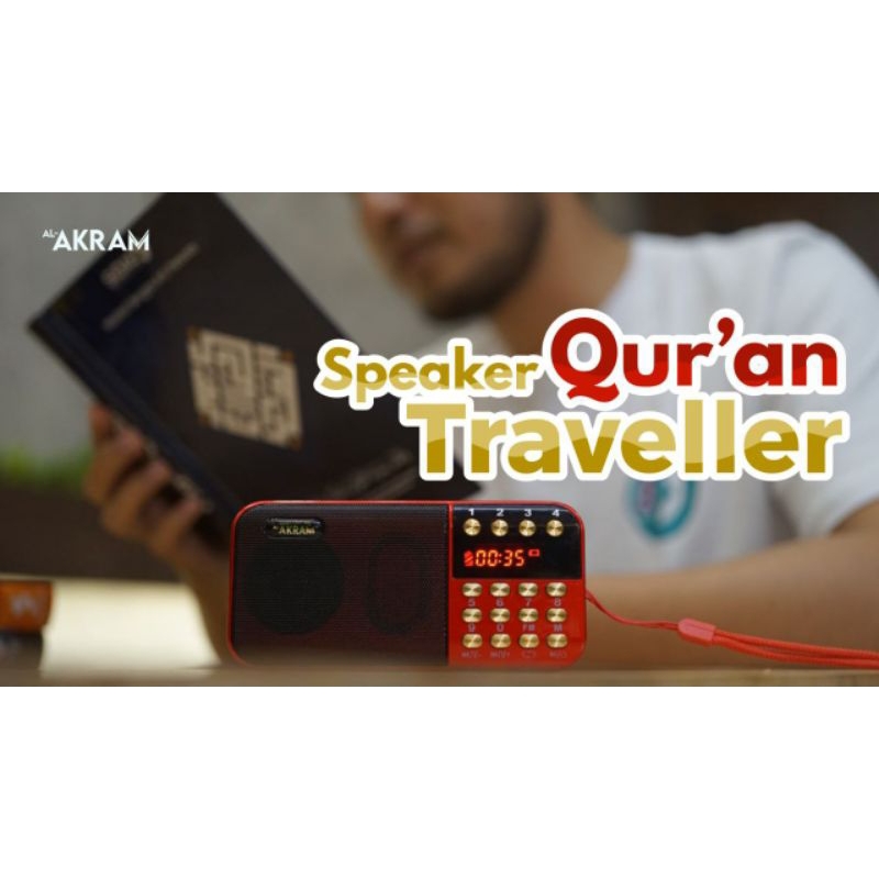 Speaker Murottal Alquran Al Akram Traveller Powerbank Murotal Al Quran Support USB Bluetooth Headset Radio FM