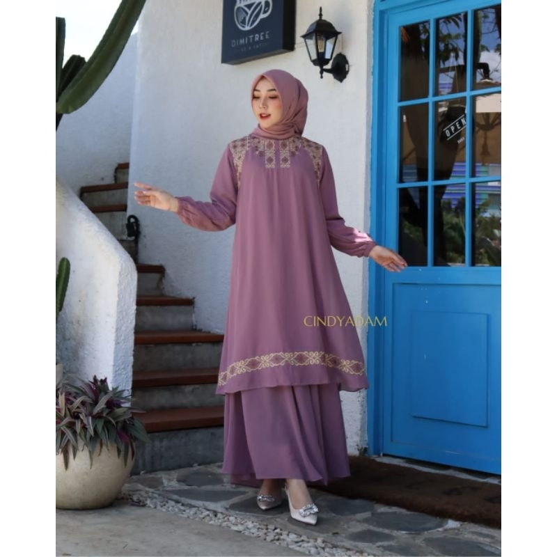 Gamis Kayla Bordir Original Butik