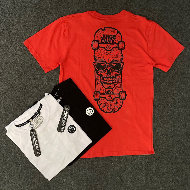 KAOS SURFING JUICE EMATIC LIKE ORIGINAL PS HITAM PUTIH PRIA