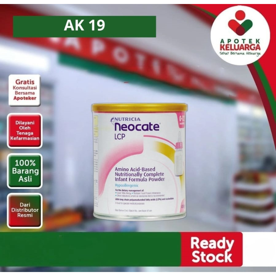 NEOCATE LCP 400GR 0-12 BULAN #SUSU BAYI ALERGI SUSU SAPI