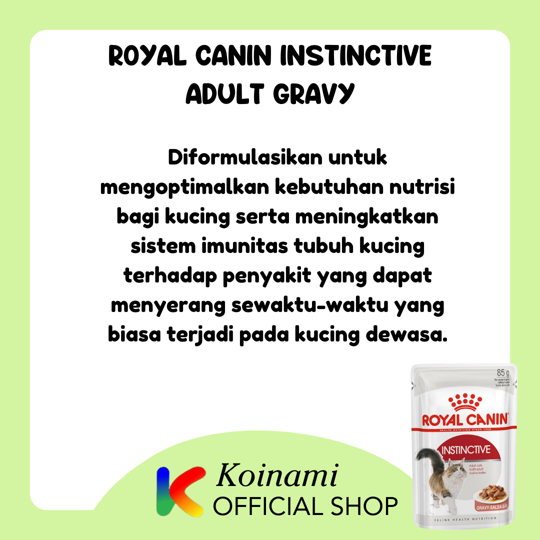 Royal canin instinctive adult gravy - salsa / cat food / makanan kucing