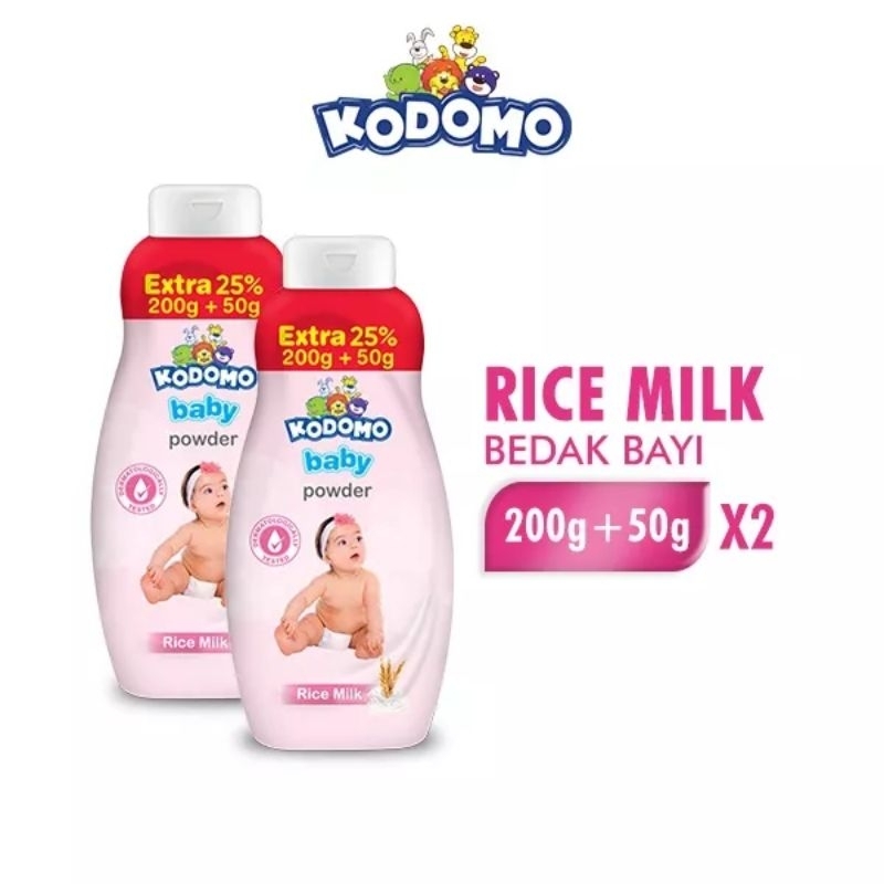 Kodomo baby powder Extra 25% 200G+50G