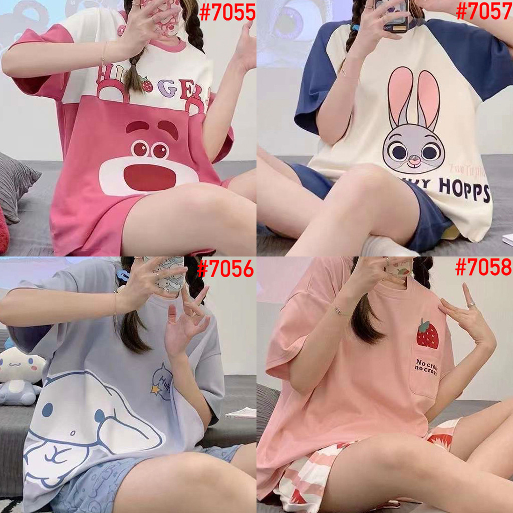 Piyama Premium Baju Tidur Leisure Wear Wanita Import Korea UMISUKA Model HP Atasan Celana Hotpants KKUM JALJA