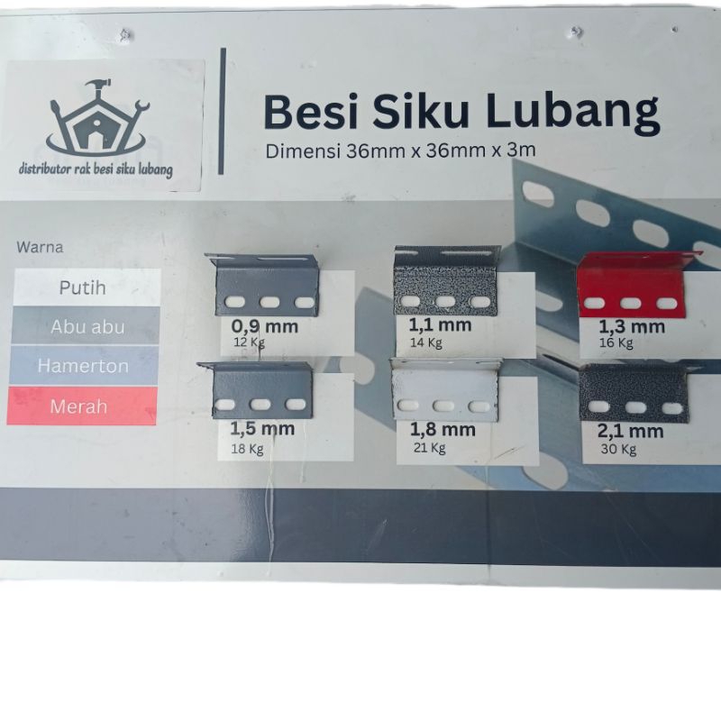 besi siku tebal 1,6mm panjang 200cm buat rak besi siku serbaguna