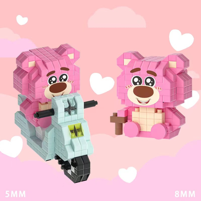 [Diskon 50%]Mainan Balok Susun Kartun Sanrio Kuromi Melody Cinnamoroll Pom Pompurin block Bersepeda 3D Nano Block Puzzle Building Bricks Mainan Blok Mainan Anak DIY Mainan Edukasi Yang Lucu Mainan Perempuan