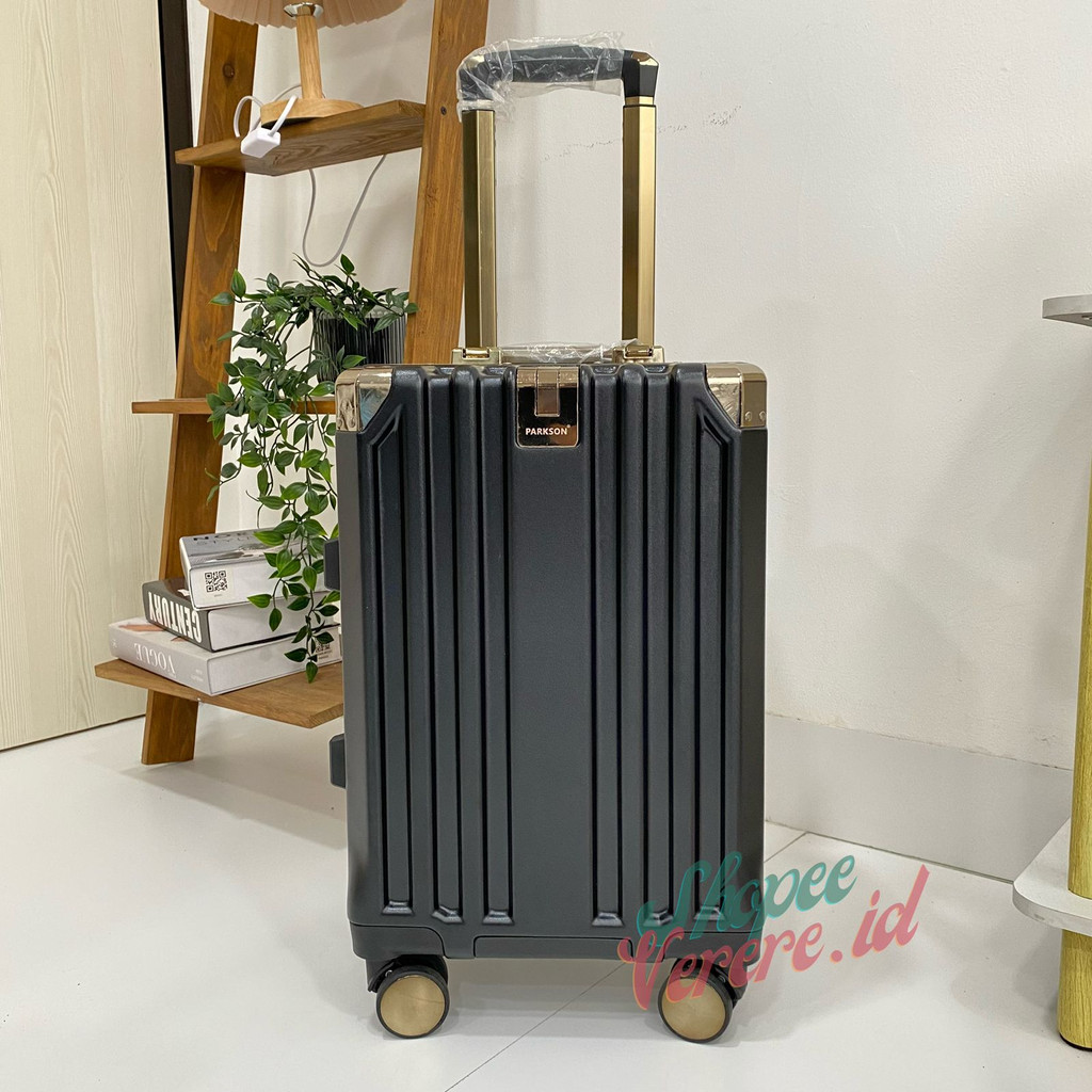 Koper Parkson AKIO Series 18 Inch Size Koper Cabin TSA Lock Frame Aluminium SuitCase Koper Anti Pecah