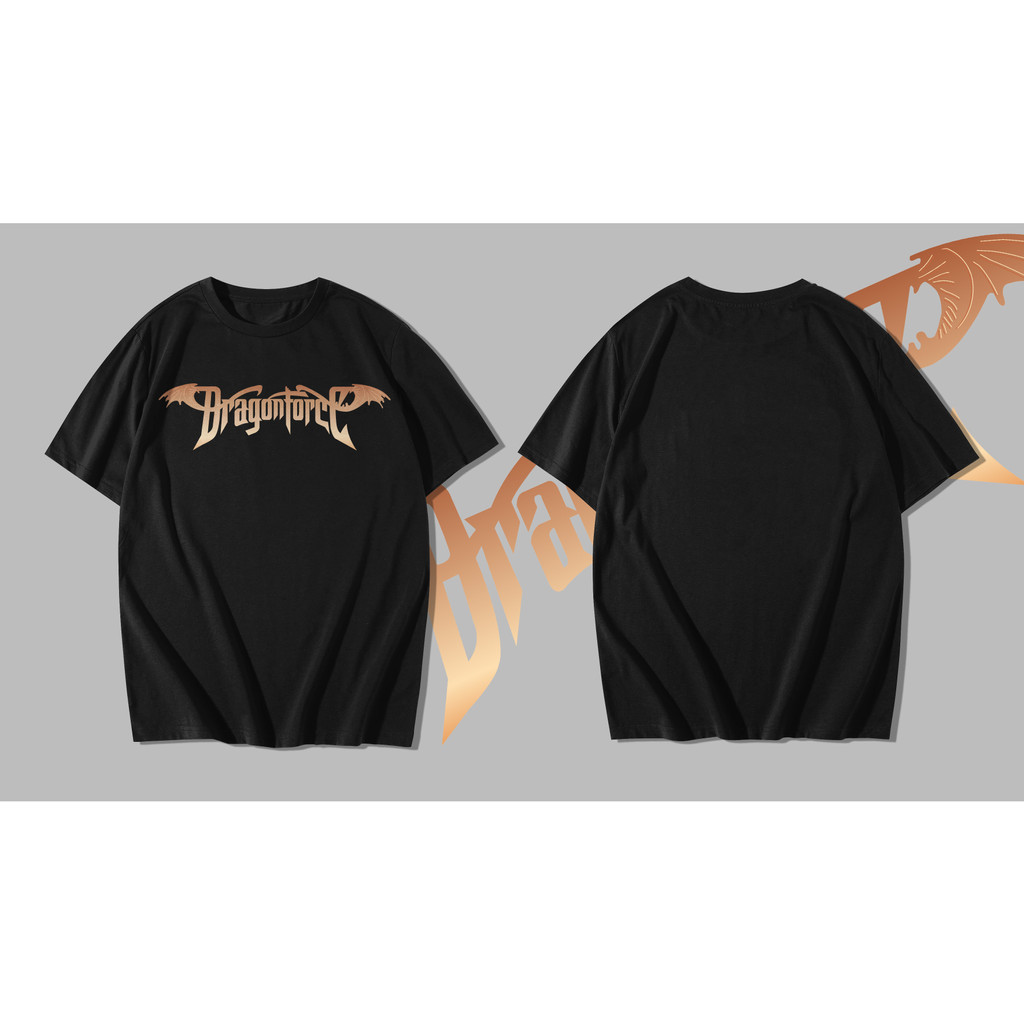 KAOS ATAU T-SHIRT BAND LOGO DRAGONFORCE #1
