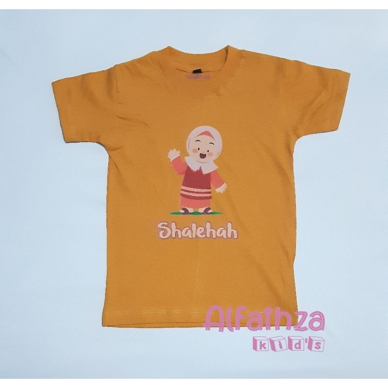 Kaos Anak Islami "SHALEHAH" // Kaos Anak Cewek // Kaos Islam