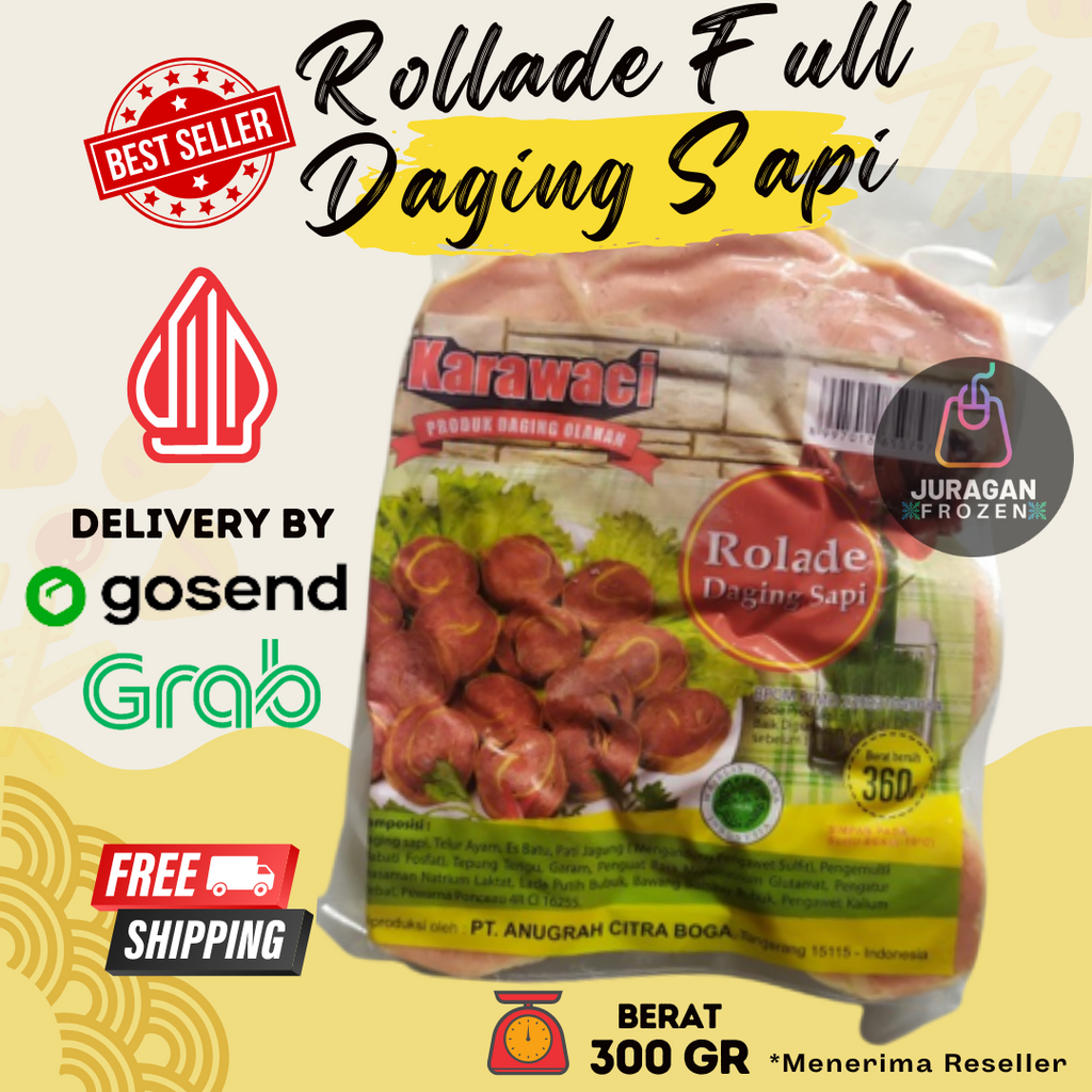 

ROLADE DAGING SAPI PREMIUM KARAWACI / ROLLADE BEEF GULUNG HALAL FROZEN