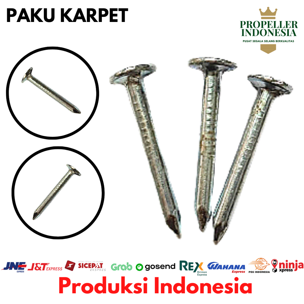 Paku Karpet Talang Hardboardnail Paku Kepala Lebar 1inch