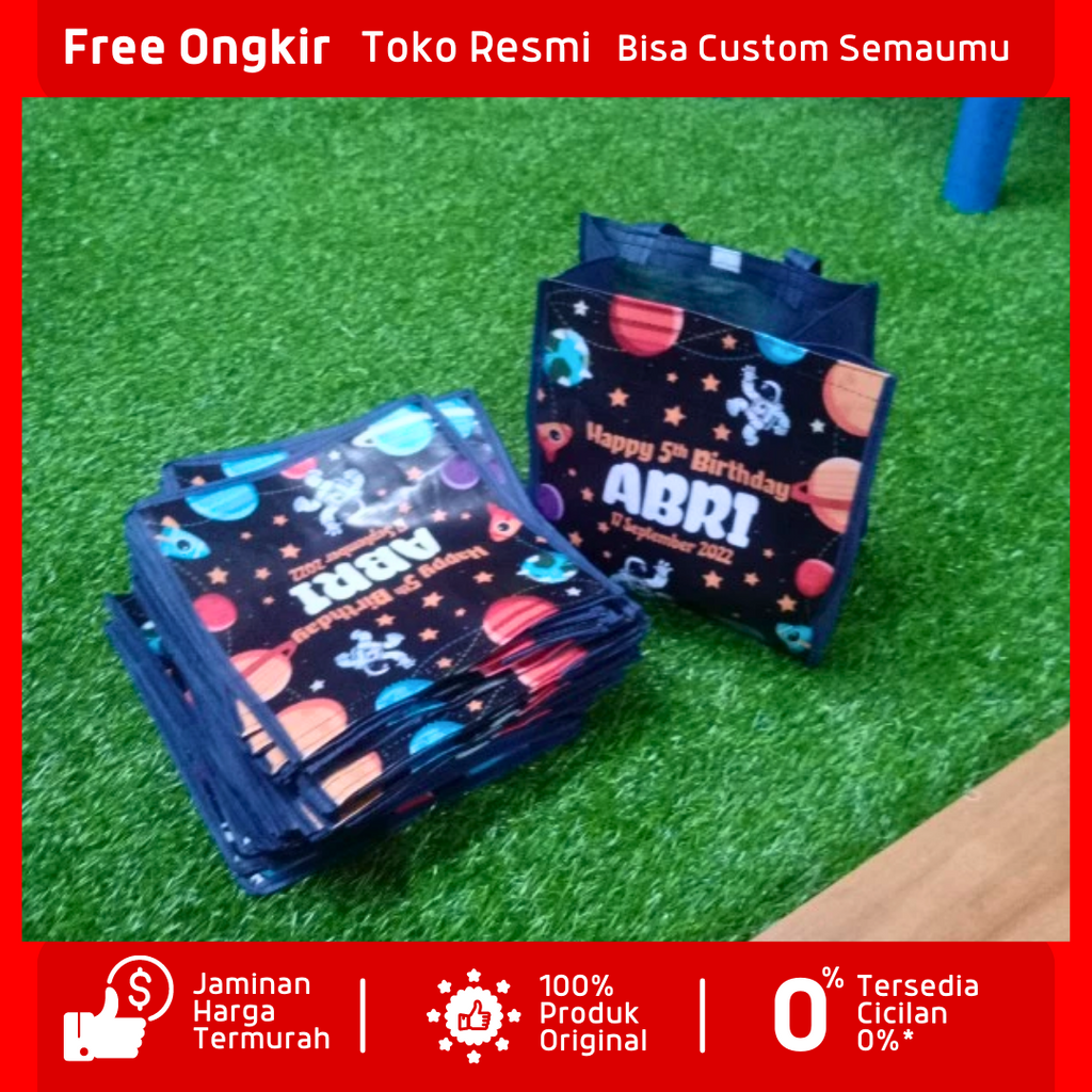 

Tas Goodiebag Spesial Favorit anak tema astronot cowok cewek tas kado hampers cocok untuk berbagai acara