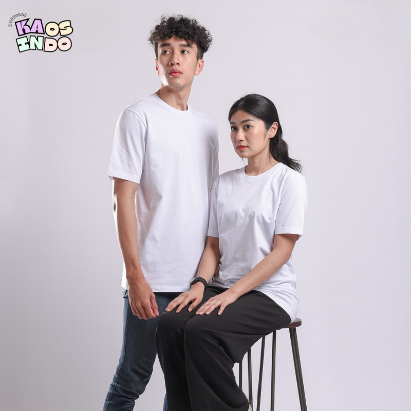 KAOS POLOS COTTON COMBED PREMIUM - KAOS PRIA WANITA - BAJU POLOS PRIA - KAOS LENGAN PENDEK PRIA ROUND NECK - BAJU LENGAN PENDEK