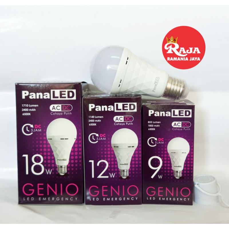 New Panaled Genio Lampu LED Emergency AC DC Berkualitas SNI