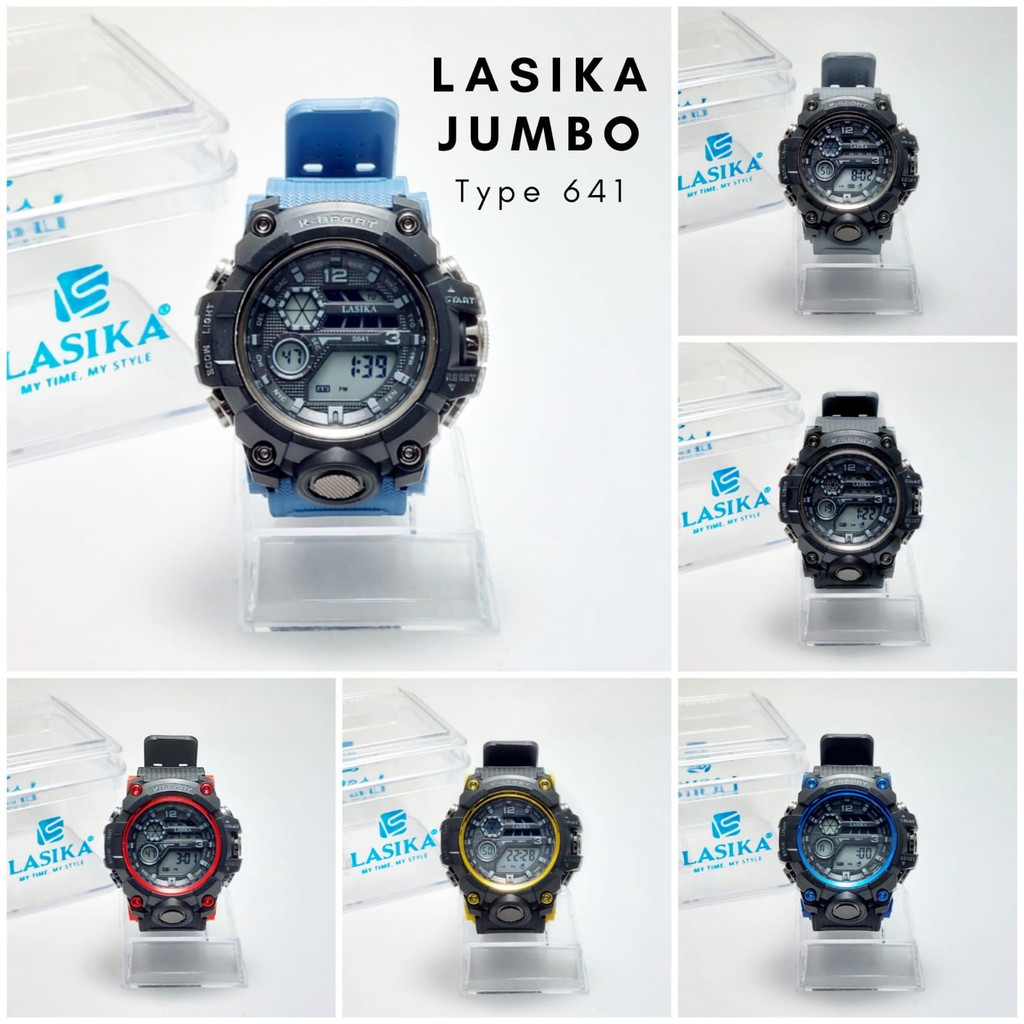 Jam Tangan Digital Pria Sporty K-Sport Water Resistant Free Box LASIKA Type 641