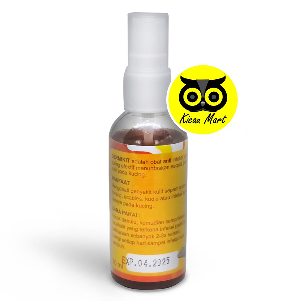 Obat Infeksi Kulit Kucing Cat Kitten Anabul Dermikit Spray 60ml Obat Anti Jamur Luka Kutu Parasit Gatal Scabies Penyakit Kucing