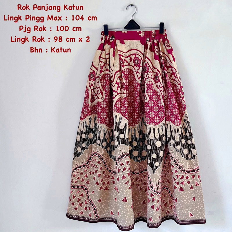 Rok payung batik modern bahan katun