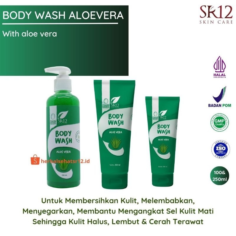 Body Wash SR12 Sabun Mandi Cair Penghilang Jerawat Punggung Pencerah Kulit Perontok Daki BPOM
