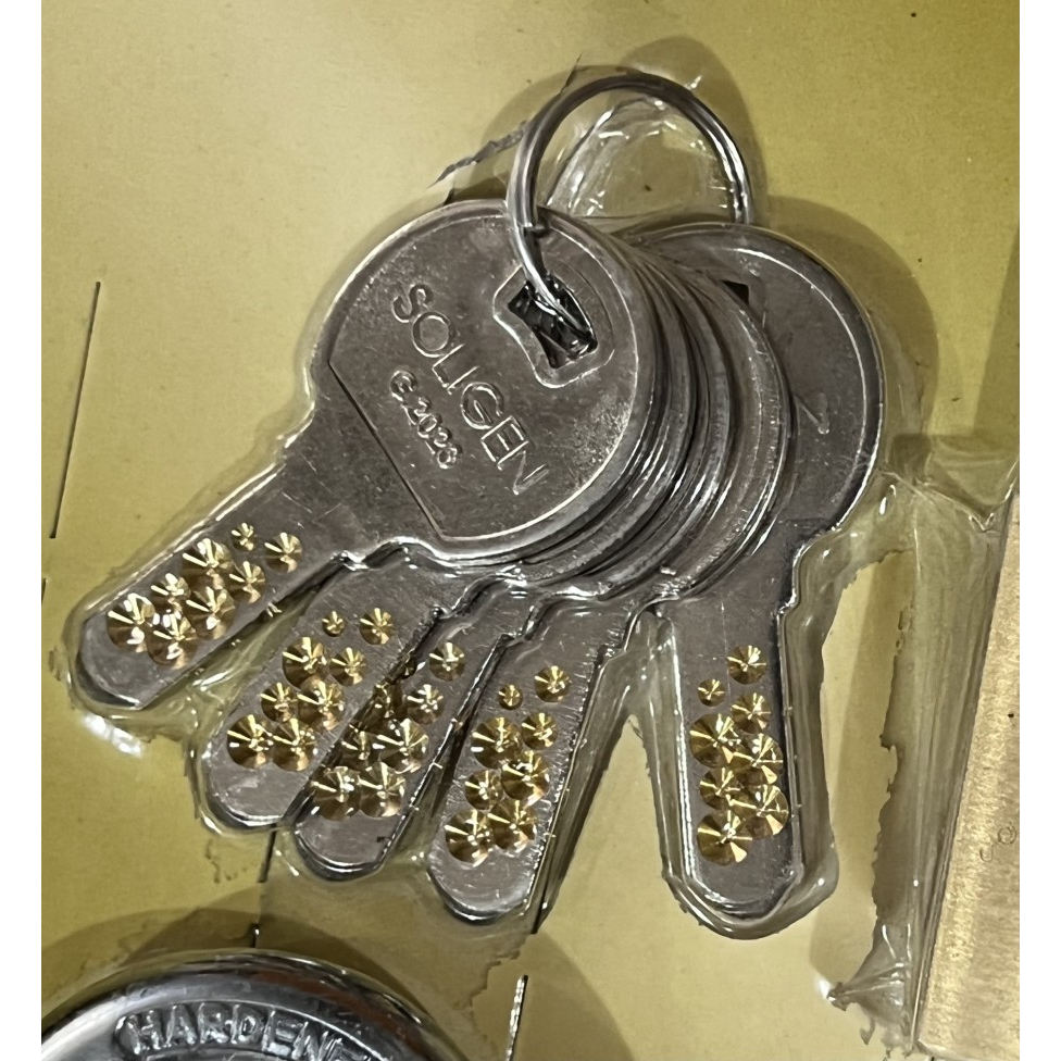 Gembok Kuningan Komputer Computerize Masterkey Master Key Soligen 505 5pcs 50mm