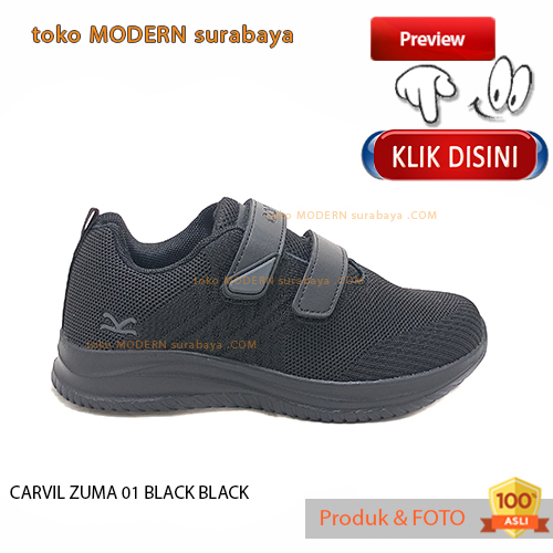 Sepatu anak sepatu sekolah sneakers velcro CARVIL ZUMA 01