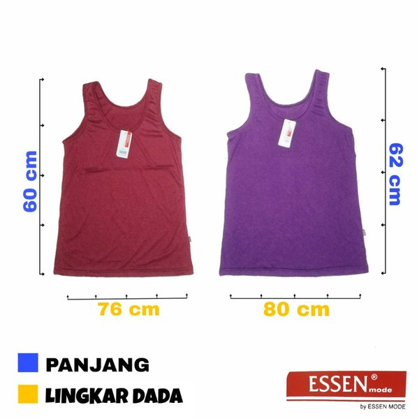 (TERMURAH) Tanktop premium perempuan wanita EXXEN ESSEN/ tanktop tali lebar / tanktop tali kecil / singlet wanita