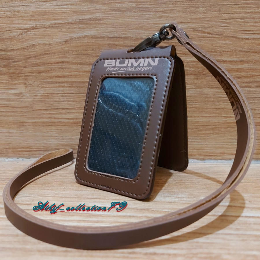 

Holder Id Card BUMN / Kalung Id Card BUMN Model Lipat Cokelat