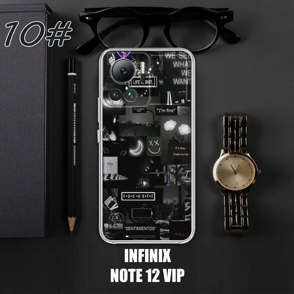 Case INFINIX NOTE 12 VIP 2023 Motif [BUGBUG] Terlaris Casing INFINIX NOTE 12 VIP Terbaru Clear Case 
