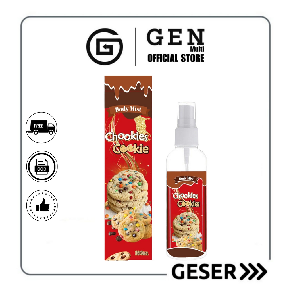 GEN - Parfum Body Mist Chookies Cookie 100ml Premium / Parfum Chookies Cookie 100ml Unisex / Parfum Chookies Cookie 100ml Best Seller