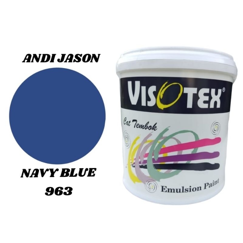 CAT TEMBOK VISOTEX KEMASAN 4.5KG NO 963 NAVY BLUE