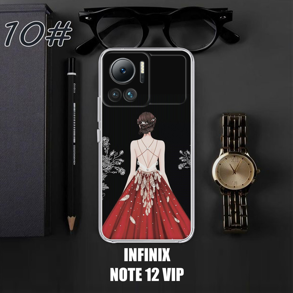 Case INFINIX NOTE 12 VIP 2023 Motif [GAUN] Terlaris Casing INFINIX NOTE 12 VIP Terbaru Clear Case Pr