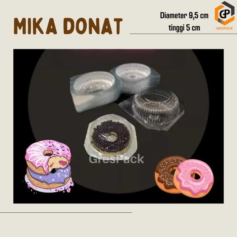 (50pcs)Mika Donat Bulat/Mika Donat Satuan